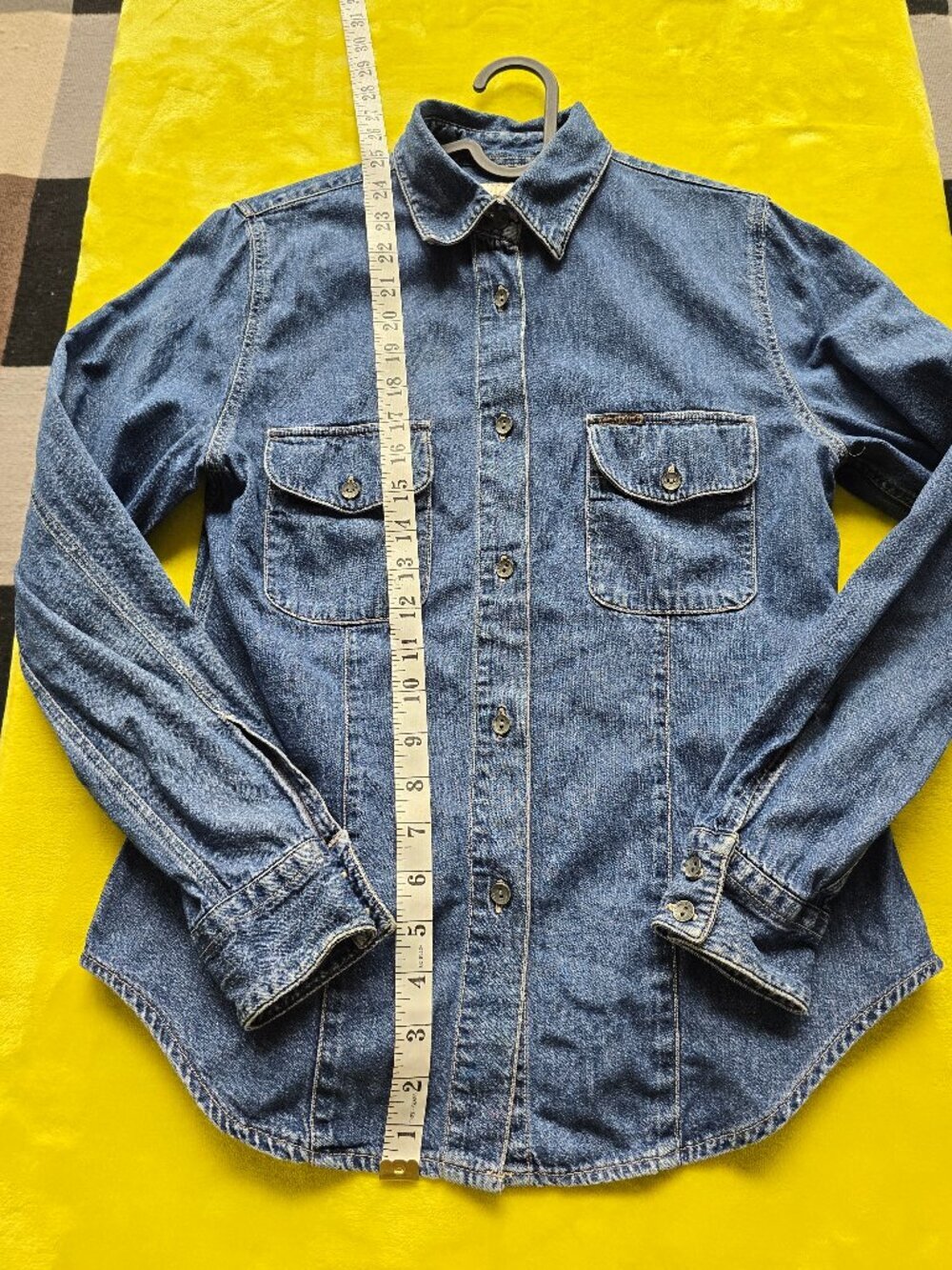 Vtg Calvin Klein Denim button up shirt womans size small - Picture 4 of 5